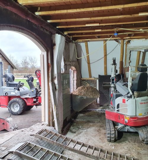 kraantje in kleine plek